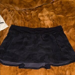 lululemon athletica Black Camo Skirt